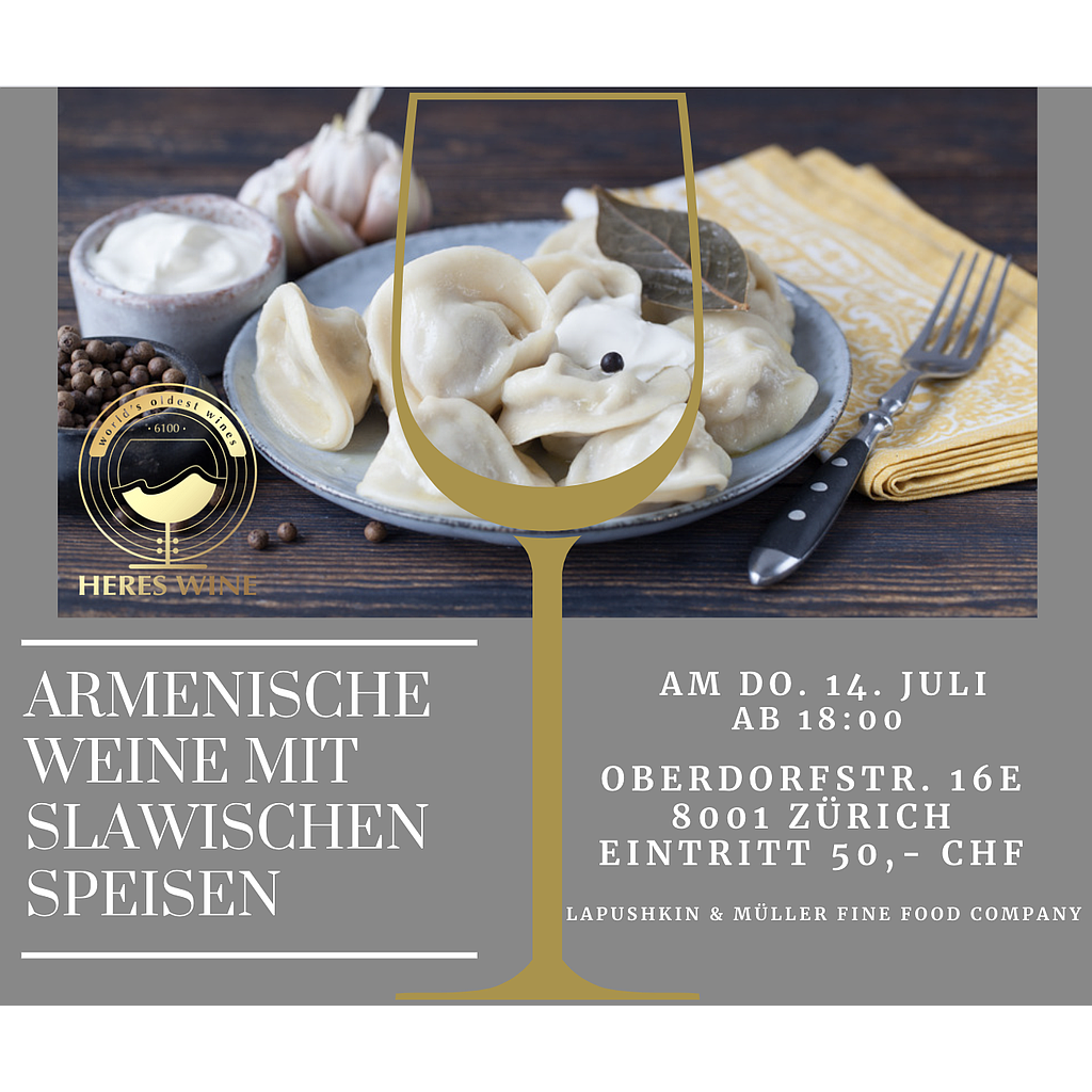 Admission ticket /ARMENIAN EVENING / Specialties and Wines /17.07.2021